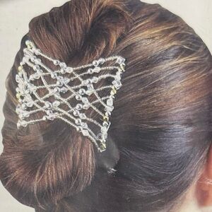 💥Stretchable Double Wrap Beaded Hair Combs Clips Stretchy Hairpin Accessories